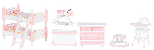 Girl's Bedroom Set, 7 pc., White